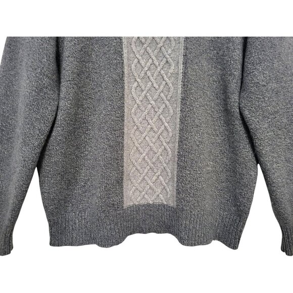 Vintage Valentino Wool Angora Cashmere Sweater Cable Knit Pullover - Picture 5 of 15